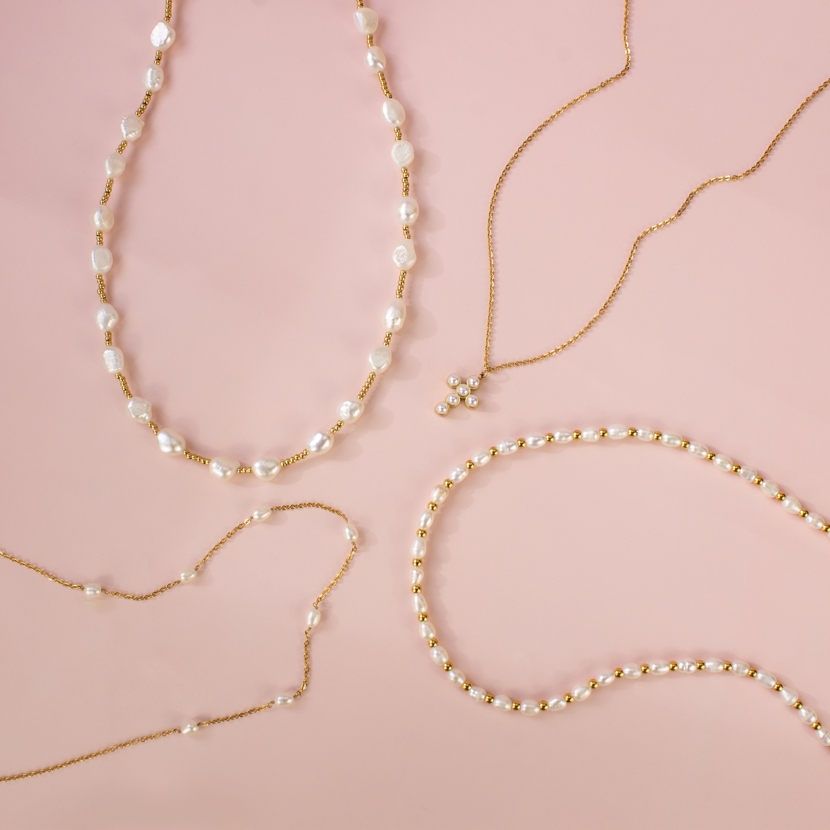 Pearl Cross Necklace