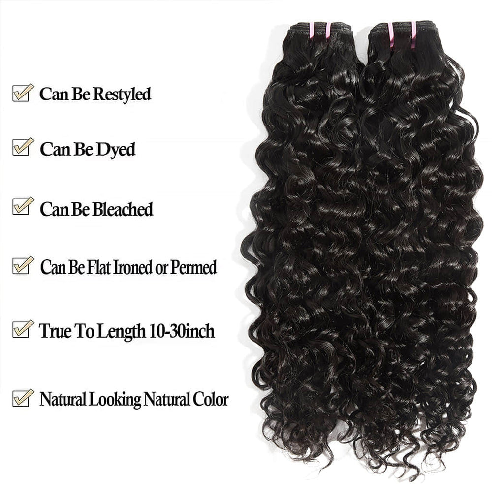 StariaHair 14-30 Inches Natural Wave Raw Vietnam Hair Bundles #1B