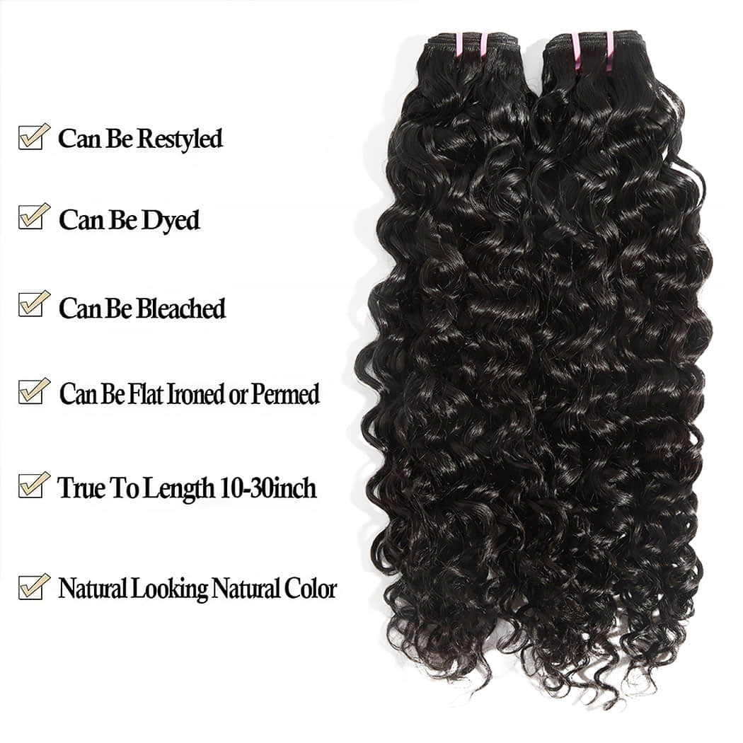 StariaHair 14-30 Inches Natural Wave Raw Vietnam Hair Bundles #1B