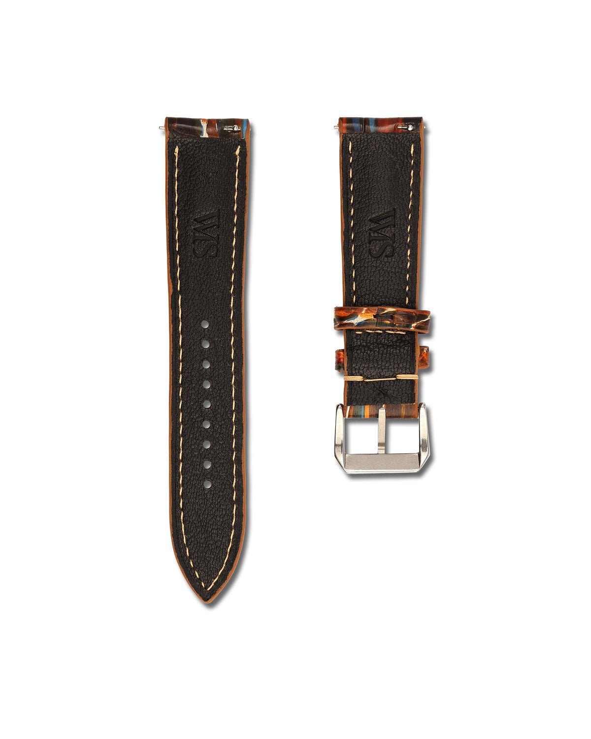 Picasso Patina Alligator Leather Watch Strap 22mm