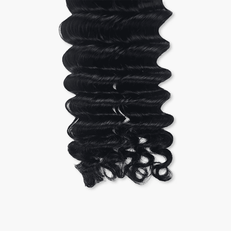 StariaHair Deep Wave Feather Crochet Human Hair Premium Pre-Looped Extension for Boho Braids