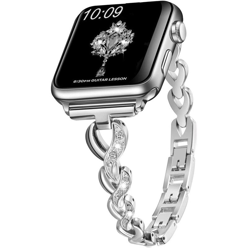 Diamond Apple Watch Band Series 11/10/9/8/7/6/5/4/ SE / Ultra 1/2/3