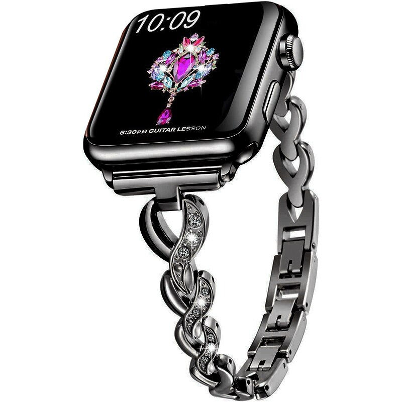 Diamond Apple Watch Band Series 11/10/9/8/7/6/5/4/ SE / Ultra 1/2/3