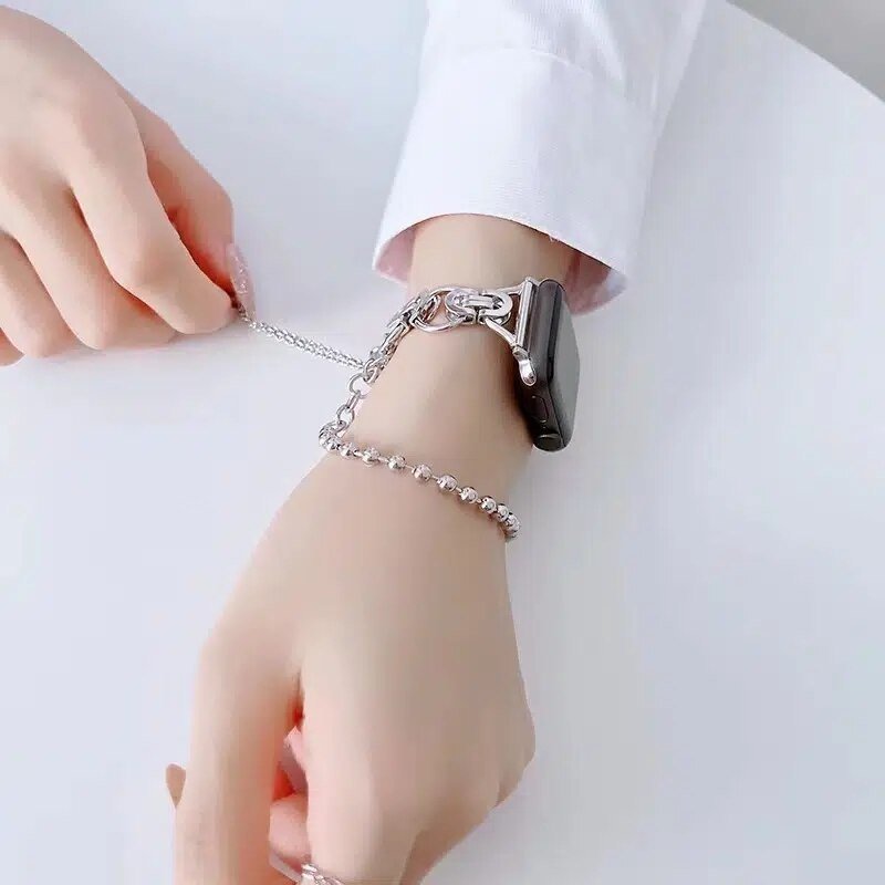 Stainless Steel Apple Watch Band – Luxury Metal Link