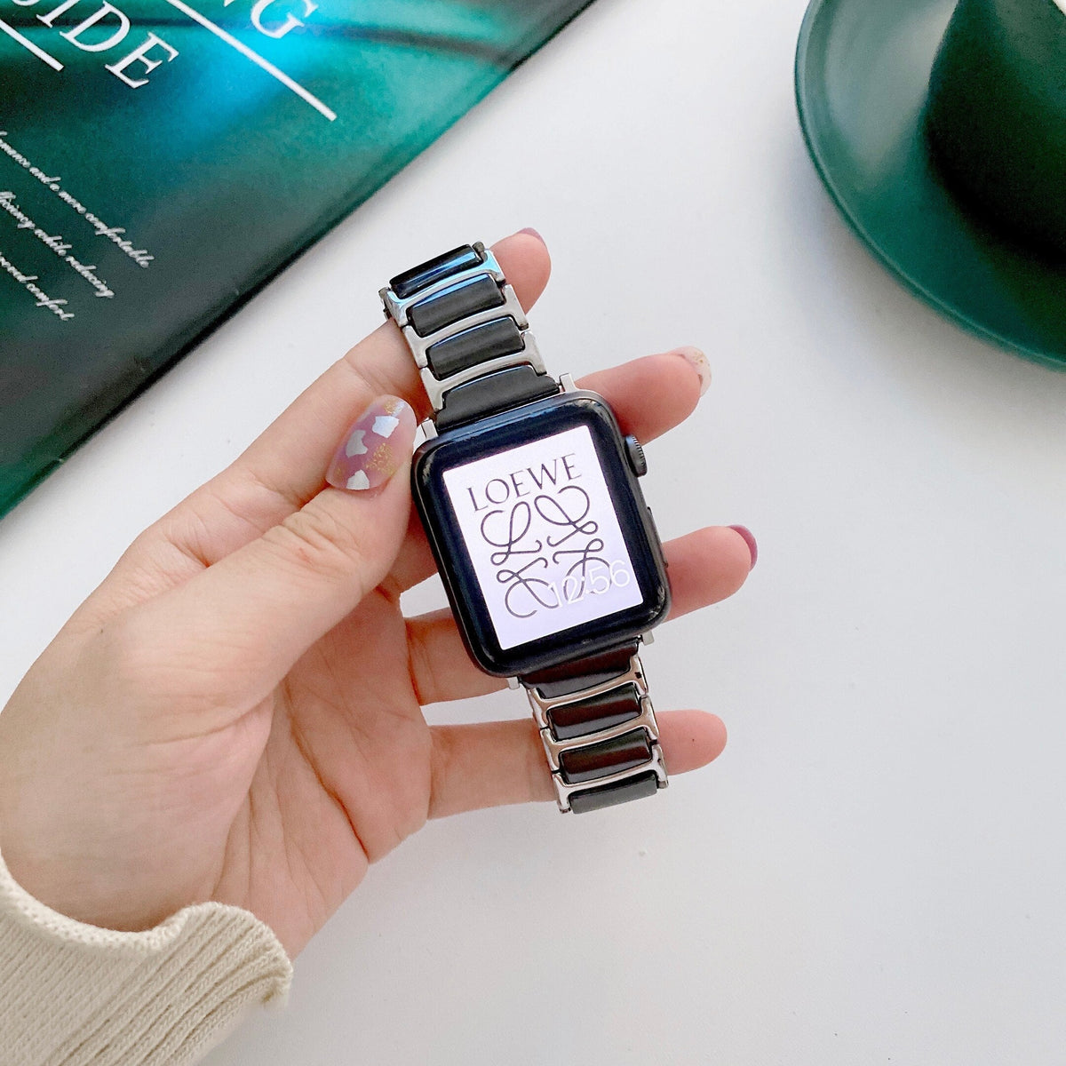 Apple Watch Ceramics+Steel Bracelet/Band Series 11/10/9/8/7/6/5/4/ SE / Ultra 1/2/3