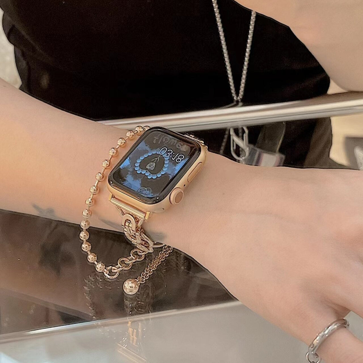 Stainless Steel Apple Watch Band – Luxury Metal Link