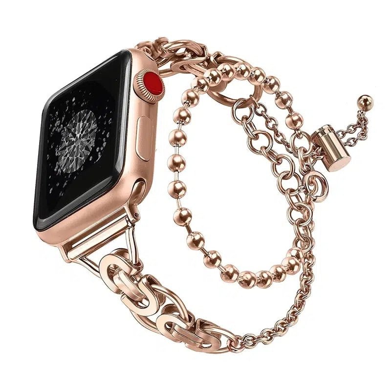 Stainless Steel Apple Watch Band – Luxury Metal Link