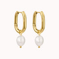 Vesta Pearl Hoop Earrings