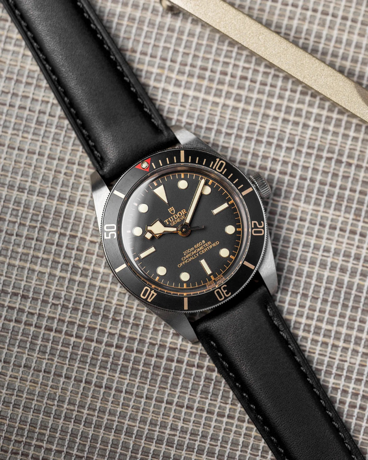 Tuxedo Black Italian Calf Leather Watch Strap 20mm