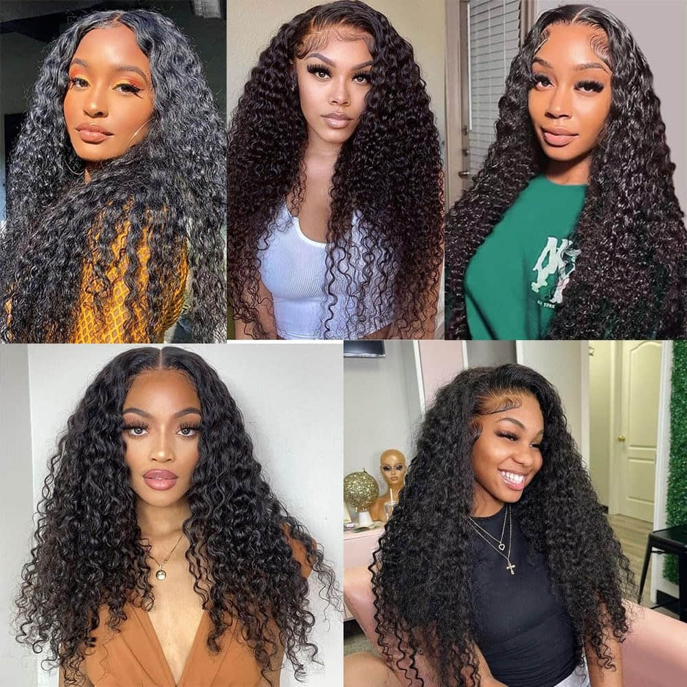 StariaHair 14-30 Inch Water Wave Brazilian Virgin Hair Bundles #1B