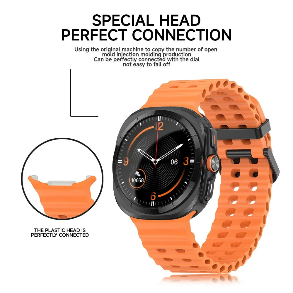 Silicone Samsung Galaxy 7 Ultra Watch Band 47MM