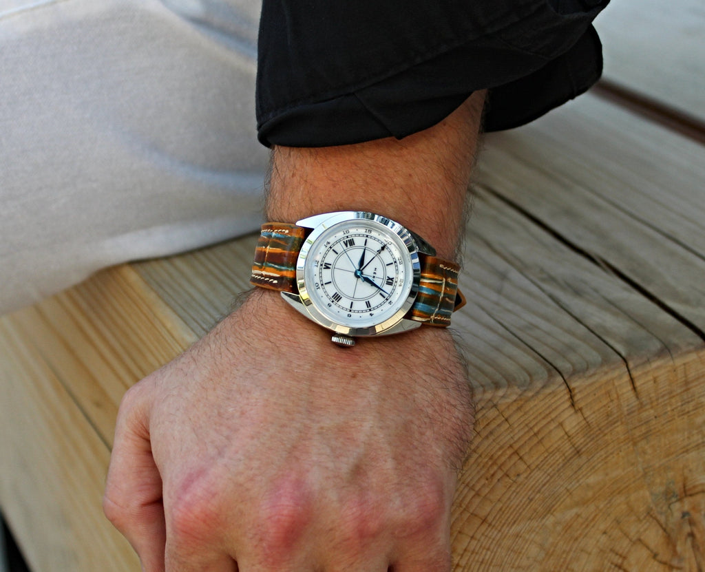 Picasso Patina Alligator Leather Watch Strap 22mm