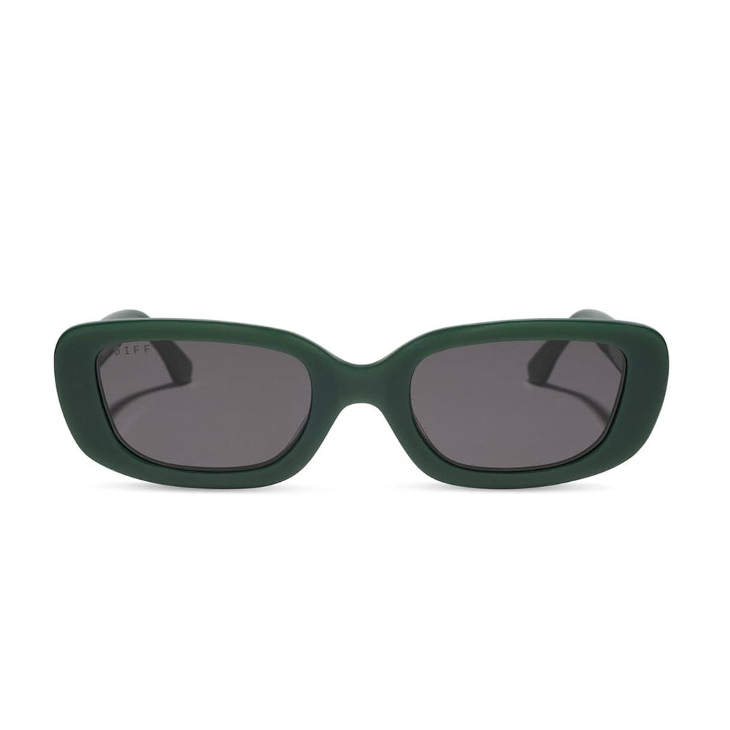 Daphne by DIFF Polarized Sunglasses in Fairway Green Front View