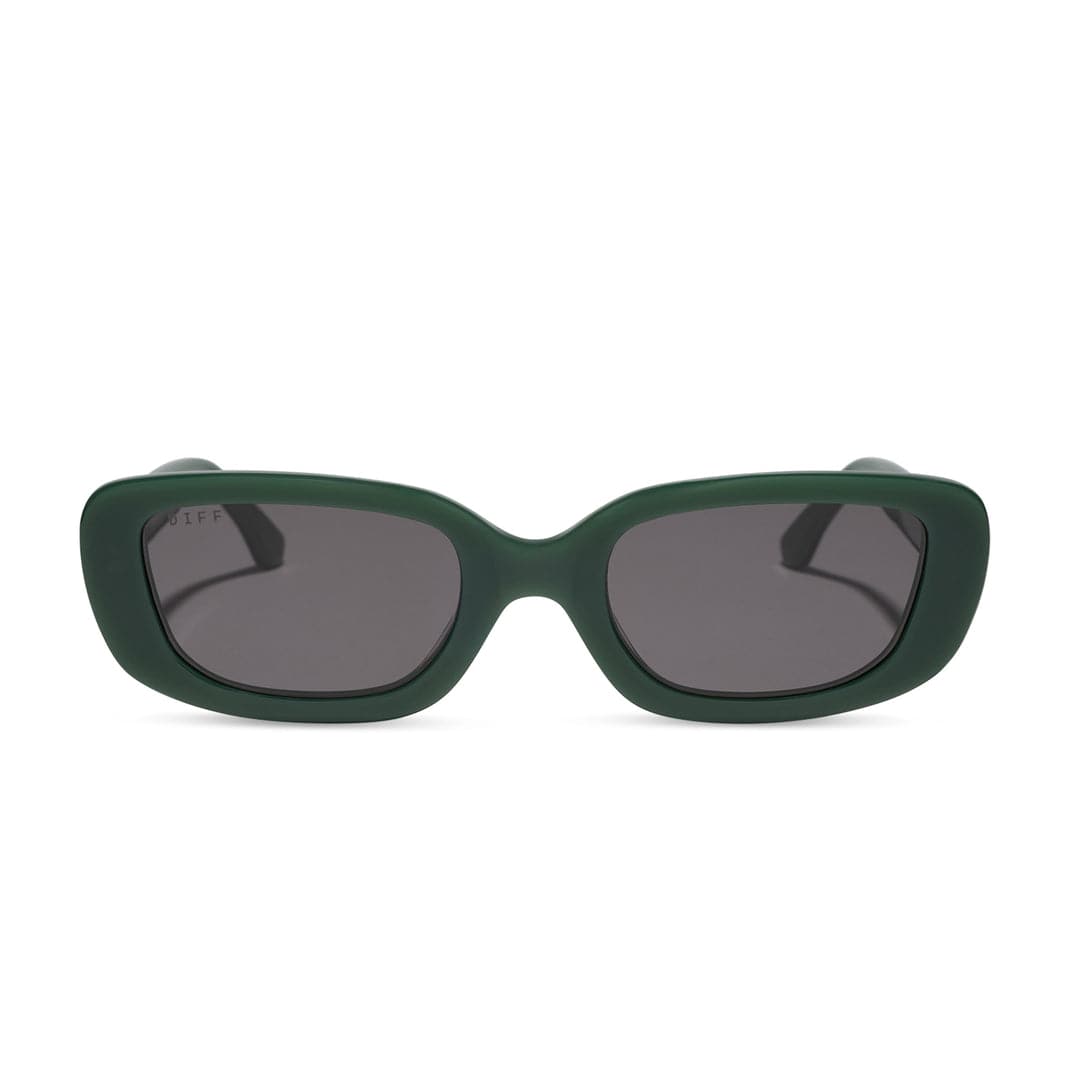 Daphne by DIFF Polarized Sunglasses in Fairway Green Front View