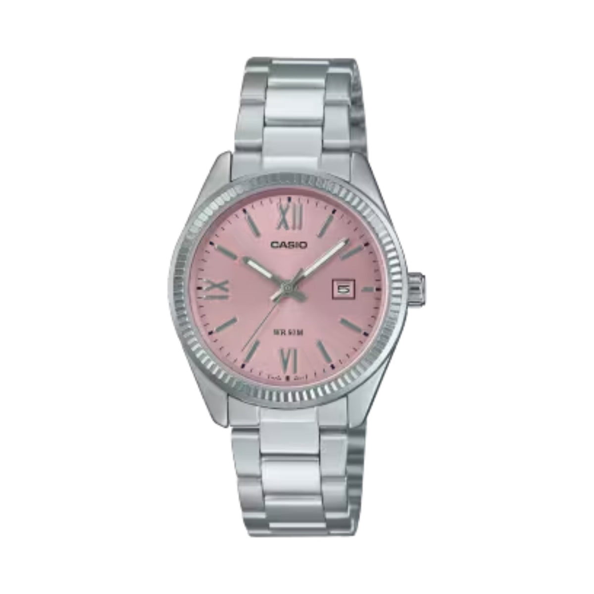 Casio WomenÕs Stainless Steel Analog Watch Pink Dial - LTP-1302DD-4A1VDF