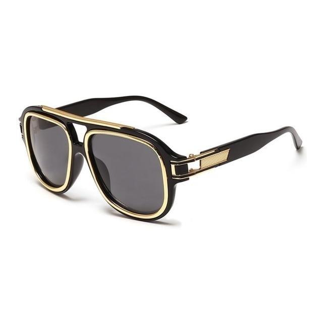 Stevvex Men's Vintage Aviator Sunglasses - Front angled view