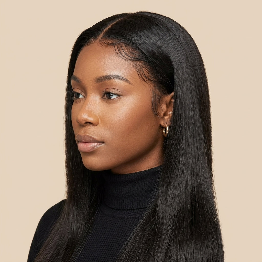 StariaHair 5x5 HD Lace Closure Straight #1B