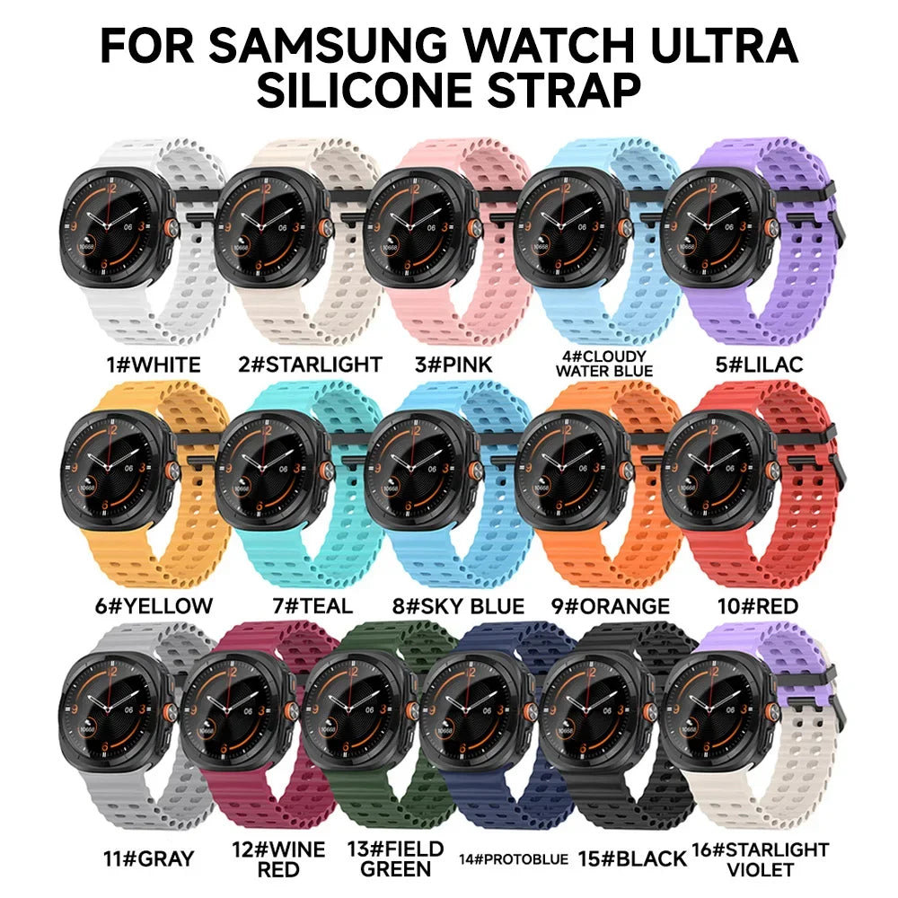 Silicone Samsung Galaxy 7 Ultra Watch Band 47MM